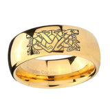 10mm-Celtic-Dog-Dome-Gold-Tungsten-Carbide-Wedding-Band-Mens