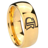 10mm-CTR-Dome-Gold-Tungsten-Carbide-Mens-Ring-Engraved