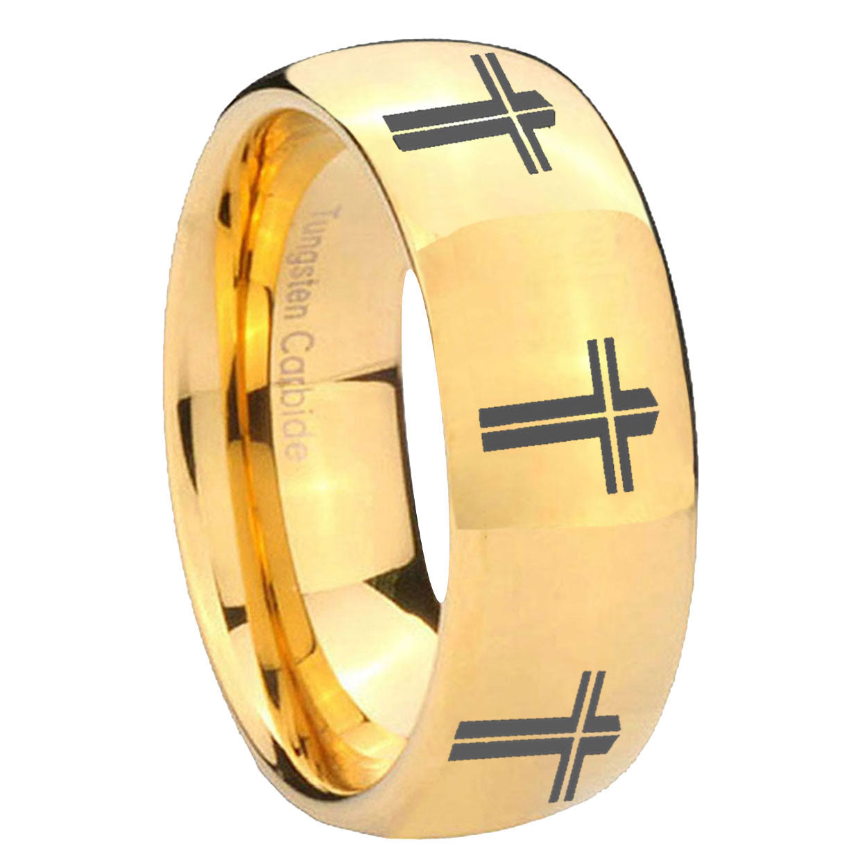 Leo Zodiac Tungsten Carbide Bridal Ring Set