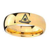 10mm-Pester-Master-Masonic-Dome-Gold-Tungsten-Carbide-Mens-Engagement-Band