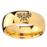 8mm-Zelda-Skyward-Sword-Dome-Gold-Tungsten-Carbide-Mens-Promise-Ring