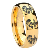 10mm-Multiple-Marine-Dome-Gold-Tungsten-Carbide-Mens-Wedding-Ring