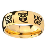 8mm-Transformers-Autobot-Decepticon-Dome-Gold-Tungsten-Carbide-Men's-Engagement-Ring