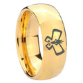 10mm Monarch Dome Gold Tungsten Carbide Men's Wedding Band