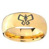 10mm Monarch Dome Gold Tungsten Ring