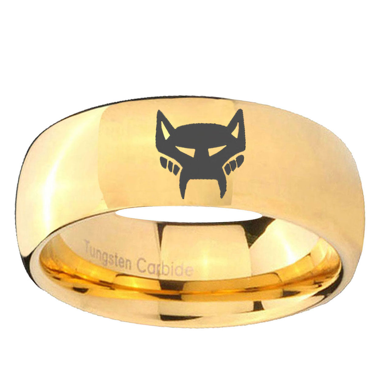 10mm Maximal Dome Gold Tungsten Ring