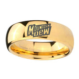 10mm-Mountain-Dew-Dome-Gold-Tungsten-Carbide-Mens-Wedding-Ring