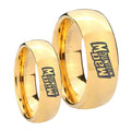 Mountain Dew Dome Gold Tungsten Couple Band Set