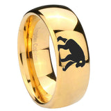 10mm-Chimpanzee-Dome-Gold-Tungsten-Carbide-Wedding-Band-Mens