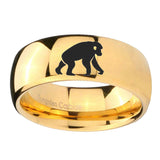 10mm-Chimpanzee-Dome-Gold-Tungsten-Carbide-Wedding-Band-Mens