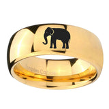 10mm-Elephant-Dome-Gold-Tungsten-Carbide-Wedding-Band-Mens