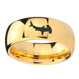 10mm-Hammerhead-Shark-Dome-Gold-Tungsten-Carbide-Wedding-Band-Mens