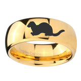 10mm-Otter-Dome-Gold-Tungsten-Carbide-Wedding-Band-Mens