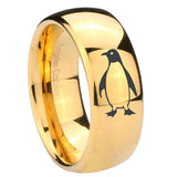 10mm-Penguin-Dome-Gold-Tungsten-Carbide-Wedding-Band-Mens