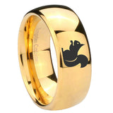 10mm-Squirrel-Dome-Gold-Tungsten-Carbide-Wedding-Band-Mens