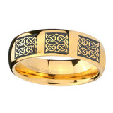 10mm-Multiple-Celtic-Dome-Gold-Tungsten-Carbide-Wedding-Engagement-Ring