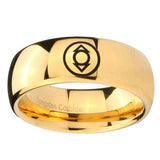 5, 8mm Indigo Lanterns Dome Polish Gold High End Men's Wedding Rings