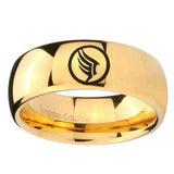 10mm-Dome-Mass-Effect-14K-Gold-IP-Shiny-Tungsten-Carbide-Men's-Ring