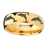 10mm-Dolphins-Dome-Gold-Tungsten-Carbide-Custom-Ring-for-Men