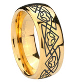 10mm-Celtic-Braided-Dome-Gold-Tungsten-Carbide-Wedding-Band-Mens