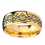 10mm-Celtic-Braided-Dome-Gold-Tungsten-Carbide-Wedding-Band-Mens
