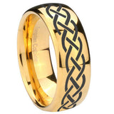 8mm-Celtic-Knot-Dome-Gold-Tungsten-Carbide-Wedding-Engagement-Ring