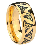 10mm-Celtic-Knot-Dome-Gold-Tungsten-Carbide-Wedding-Band-Mens