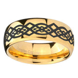 10mm-Celtic-Knot-Dome-Gold-Tungsten-Carbide-Custom-Ring-for-Men