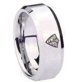 8mm-CTR-Beveled-Edges-Silver-Tungsten-Carbide-Mens-Wedding-Ring