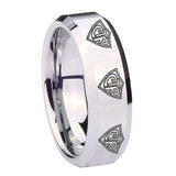 10mm-Multiple-CTR-Beveled-Edges-Silver-Tungsten-Carbide-Mens-Ring-Personalized