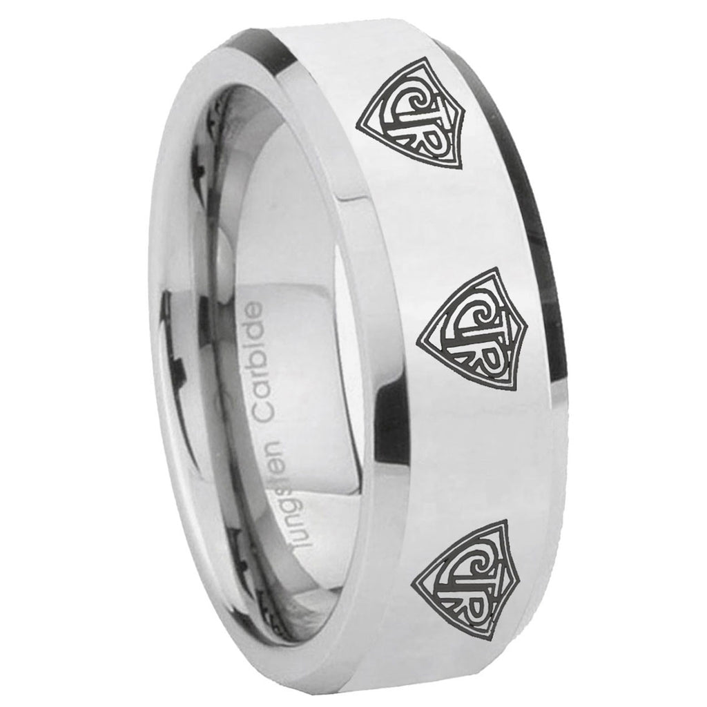 Fireman Tungsten Carbide His Hers Set Rings