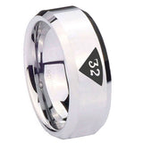 10mm-Masonic-32-Triangle-Design-Freemason-Beveled-Edges-Silver-Tungsten-Carbide-Rings-for-Men