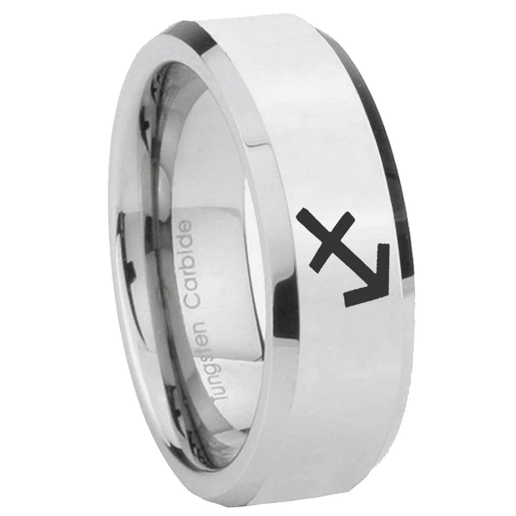 Virgo Zodiac Tungsten Carbide Couple Band Set