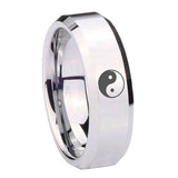 10mm-Yin-Yang-Beveled-Edges-Silver-Tungsten-Carbide-Anniversary-Ring