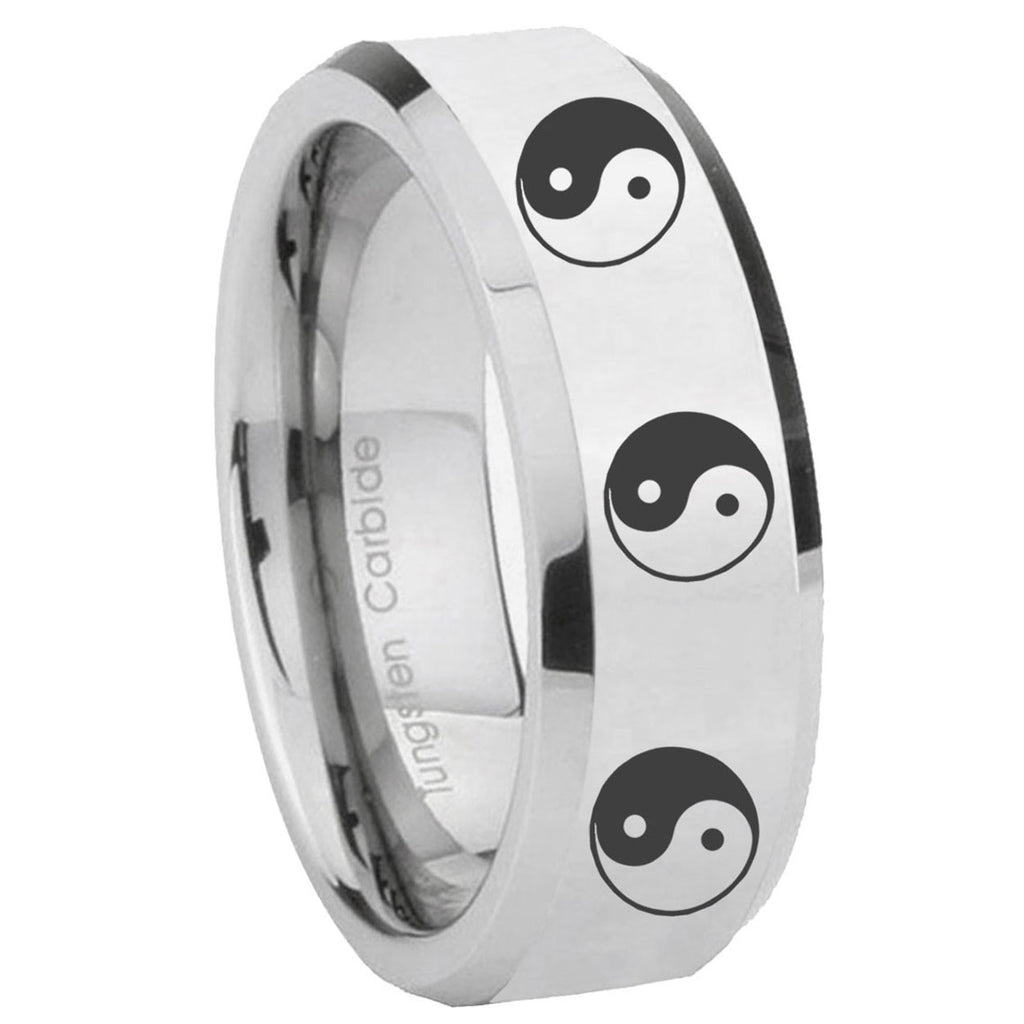 Capricorn Zodiac Tungsten Carbide Promise Ring Set