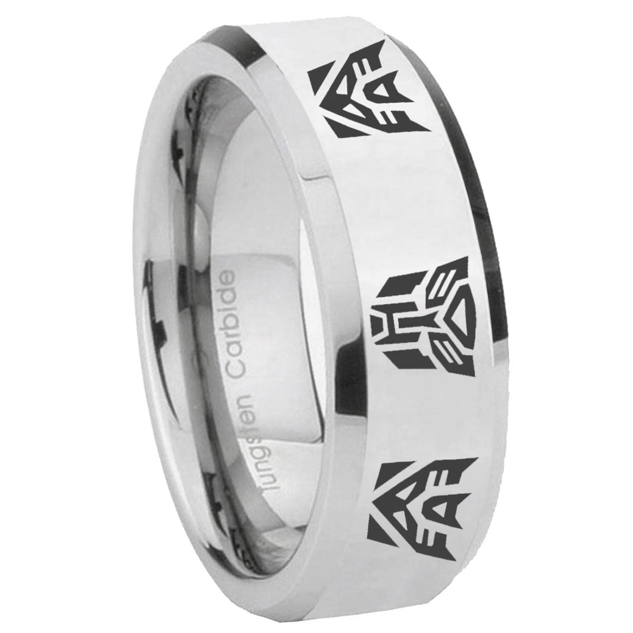 Multiple Heart Tungsten Carbide Bridal Band Set