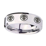 10mm-Multiple-Skull-Beveled-Edges-Silver-Tungsten-Carbide-Promise-Ring