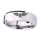 10mm-Aquila-Beveled-Edges-Silver-Tungsten-Carbide-Personalized-Ring