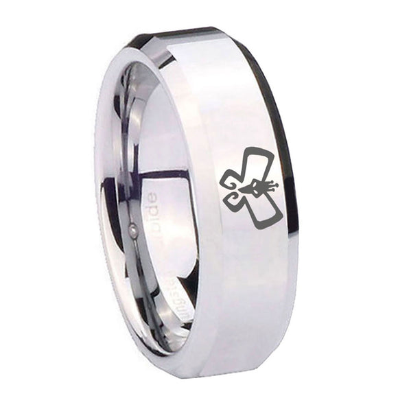 10mm-Monarch-Beveled-Edges-Silver-Tungsten-Carbide-Wedding-Band-Mens