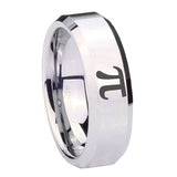 10mm-Math-Pi-Beveled-Edges-Silver-Tungsten-Carbide-Wedding-Bands-Ring