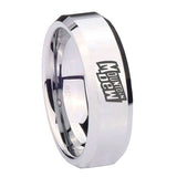 10mm-Mountain-Dew-Beveled-Edges-Silver-Tungsten-Carbide-Wedding-Band-Mens