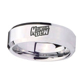 10mm-Mountain-Dew-Beveled-Edges-Silver-Tungsten-Carbide-Wedding-Band-Mens