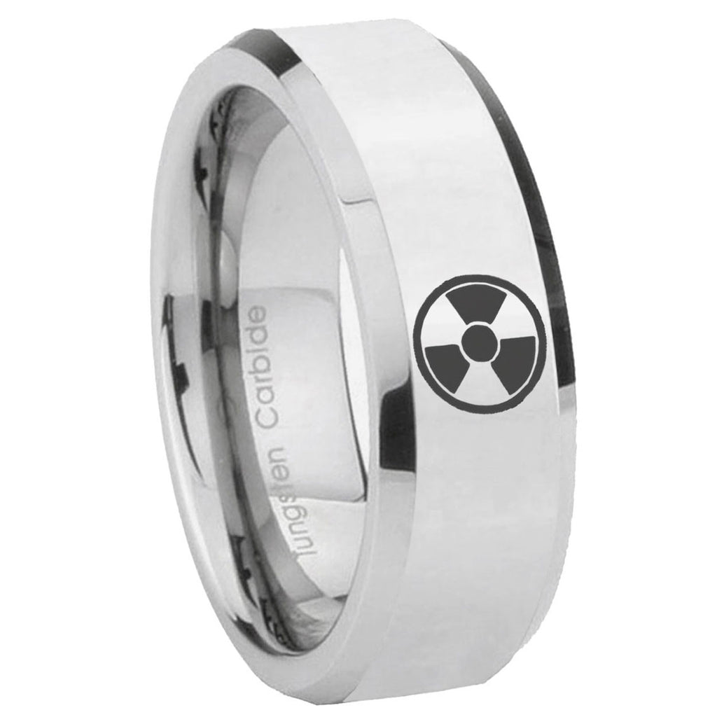 Multiple Fleur-De-Lis Tungsten Carbide Couple Wedding Rings