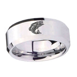 10mm-Fishing-Beveled-Edges-Silver-Tungsten-Carbide-Mens-Ring-Engraved