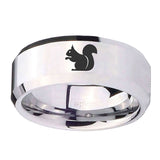8mm-Squirrel-Beveled-Edges-Silver-Tungsten-Carbide-Men's-Band-Ring