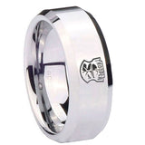 10mm-Clone-Trooper-Beveled-Edges-Silver-Tungsten-Mens-Bands-Ring