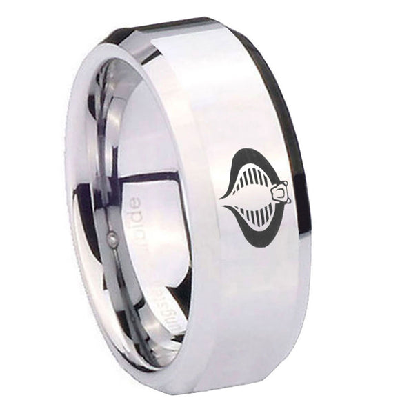 10mm-Cobra-Beveled-Edges-Silver-Tungsten-Carbide-Mens-Promise-Ring