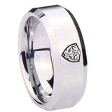 10mm-Zelda-Hylian-Shield-Beveled-Edges-Silver-Tungsten-Wedding-Band-Mens
