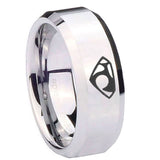 10mm-House-of-Van-Beveled-Edges-Silver-Tungsten-Carbide-Men's-Wedding-Band