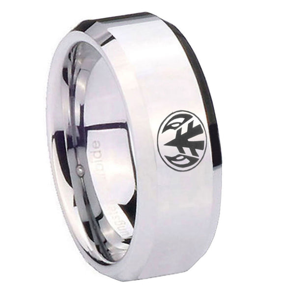 10mm-Love-Power-Rangers-Beveled-Edges-Silver-Tungsten-Carbide-Mens-Ring